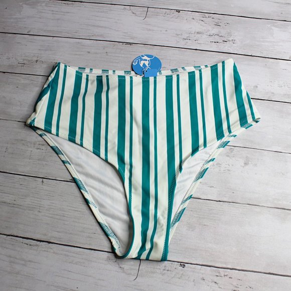 Cupshe Women's Swim Top High Waist Bikini Bottoms Size S Swimsuit 2 Pc - Picture 7 of 7